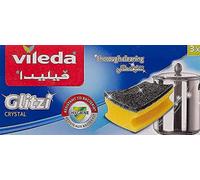 Vileda Glitzi Plus Washing Up Sponge with Anti-Bacterial Coating/Thorough, Hygienic and Absorbent