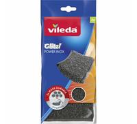 Vileda Glitzi Power INOX Steel Sponge for Stubborn Dirt, 2 Pieces