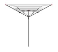 Vileda Grey Steel 4 Arm Garden Rotary Airer, 50M