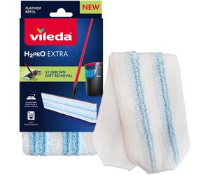 Vileda H2PrO Flat Mop Refill - Microfibre power - Stubborn dirt removal -...