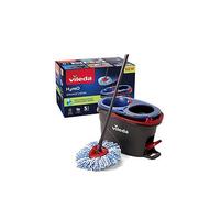 Vileda H2PrO Spin Mop System - Separates Clean and Dirty Water - Effortless Wringing - Microfibre Cleaning - Easy Assembly - Ergonomic Design - Formerly Known as Vileda RinseClean