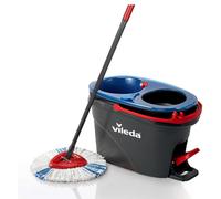 Vileda H2PrO Spin Mop and Bucket Set with Dual Tanks | Clean and Dirty Water Separation | Hygienic Microfibre Mop Head for Floors | Easy Foot Pedal S