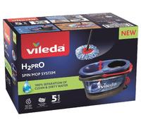 Vileda H2PrO Spin Mop & Bucket System Dual Chamber Microfibre Cleaning Set