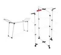 Vileda Infinity Flex Plus Extendable Clothes Airer, Indoor Clothes Drying Rack & Mixer 3 drying tower, 30m line length, 3 levels