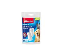 Vileda Lint Roller with Adhesive Blades and Ergonomic Handle, White, 2 rotoli