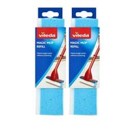 Vileda Magic Mop Refill 3 Action Sponge Head Absorbent Foam Non Scratch Cleaning Mop Head Replacement Easy Pack Of 2