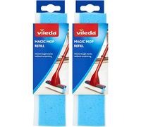 Vileda Magic Mop Refill Pack of 2 - 3 Action Replacement Heads Sponge & Cloth