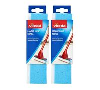 Vileda Magic Mop Refill, Pack of 2 Magic Mop Head Replacements, Authentic Vileda Mop Head