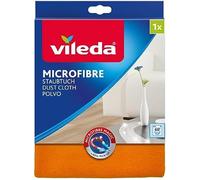 Vileda 126588 Microfibre Dust Cloth - Removes Dust, without Raise Dust - Pack of 3,Orange
