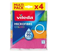 Vileda Microfibre Pack of 4 Dish Cloths