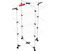 Vileda Mixer 3 drying tower, 30m line length, 3 levels for up to 2 loads of washing, flex joint, rollable, height 132 cm, color gray, eco packaging