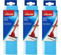 Vileda New Magic Mop Sponge Refill 3 Action Sponge Heads Pack Of 3