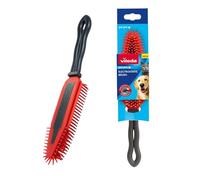 Vileda Pet Pro Pet Hair Remover Brush - Electrostatic Dog & Cat Hair Removal Tool for Sofa, Carpet, Upholstery, Furniture, Bedding & Upholstery, Reusable Rubber Bristle Brush & Lint Removal Tool