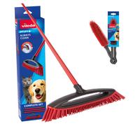 Vileda Pet Pro Rubber Broom & Electrostatic Brush Bundle