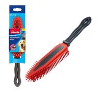 Vileda Pet Pro Electrostatic Brush Ideal for Pet Hair Removal from Carpets and Furnishings Small Spaces Rubber Brush for Pet Hair Washable and Long Lasting