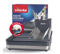 Vileda pos-37047 Dish Drainer, Stainless Steel, Darkgray