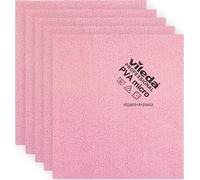 Vileda Micro Cleaning Cloth PVA 143586 38x35 cm Pink/Red Pack of 5
