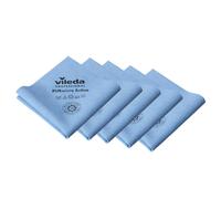 Vileda Professional Premium Microfibre Cleaning Cloths, PURmicro Active, Glass Cloths, Streak-Free Multipurpose Polishing Cloths, Pack of 5, 38x35cm,