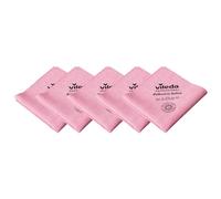 Vileda Professional 5x PURmicro Active microfibre cleaning cloth red | reusable and streak-free | colour-coded | 35×38 cm | machine washable | ideal for hygiene-compliant businesses