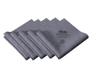Vileda Professional Purmicro Active Max XL Wash Cloth, Grey, Pack of 5