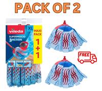 Vileda Replacement Mop Head Mop Refill SuperMocio XL 3 Action Microfibre Broom