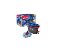 Vileda RinseClean Spin Mop System, Separates clean and dirty water, Effortless wringing, Microfibre mop and bucket set