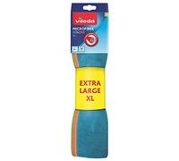 Vileda Set of 4 XL Colored Microfiber Cloths
