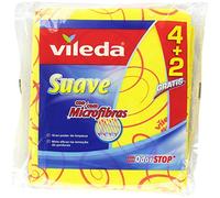 Vileda Soft - Soft Cloths with 30% Microfibre Pack of 4 + 2 Free - [Pack of 5]
