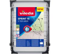 Vileda Sprint 15M Three-Tier Airer Steel Folding Clothes Dryer 15m Line 159127