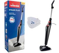 Steam Mop Plus, UK Version, Black, Efficient and Hygienic Cleaning for Floors