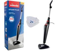 Vileda Steam Mop Plus - Fast Heating Floor Steamer for Hygienic Cleaning