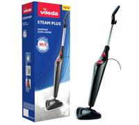 Steam Mop Plus, UK Version, Black, Efficient and Hygienic Cleaning for Floors
