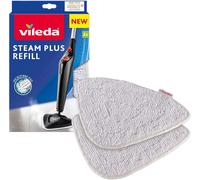 Vileda Steam Mop and 100 Degrees Celsius Hot Spray Mop Replacement Pads, Pack of 2, White