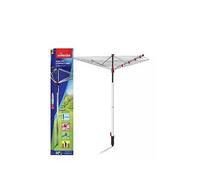Vileda Sun-Lift 40m 4 Arm Compact Rotary Washing Line with Rotary Line Cover and Ground Socket