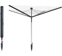 Vileda Sun-Rise Compact Outdoor Rotary Washing Line, No more sagging washing lines, Clothes Line for Outside with 50m Always Tight Washing Lines