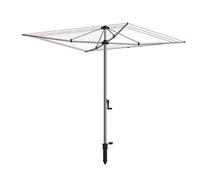 Vileda Supadry Hoist Rotary Washing Line, Silver, 60m of Clothes Line for Outside