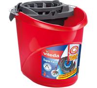 Vileda Super-Easy Torsion Power Mop Bucket, Red