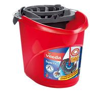 Vileda Super Easy Torsion Wringer Power Mop Bucket Red SuperMocio