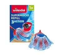 Vileda Super Mocio Synthetic 3 Action Mop Head, (W)110mm
