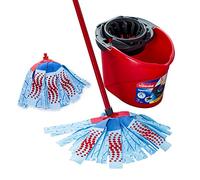 Vileda SuperMocio 3 Action XL Mop and Bucket Set with Extra Refill, Blue,Red