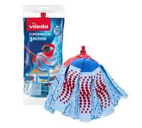 Vileda SuperMocio 3Action XL Mop Refill, 1 Pack - Fits All SuperMocio Mops