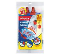 Vileda SuperMocio 3Action XL Refill, Refill Twin Pack