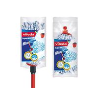 Vileda Supermocio Micro and Cotton Mop with Extra Refill, Red