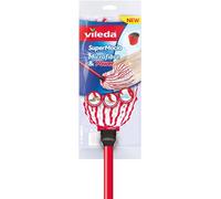 Vileda SuperMocio Microfiber and Power Mop System, Red / White