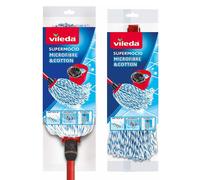 Vileda SuperMocio Microfibre Cotton Mop Extra Refill Floor Cleaning Set