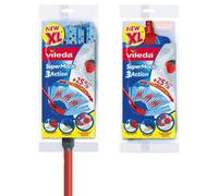 Vileda Supermocio Microfibre Cotton Mop With Free Refill Hard Floor Cleaning System