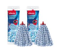 Vileda SuperMocio Microfibre Cotton Replacement Mop Refill Heads Pack of 2