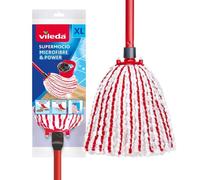 Vileda Supermocio Microfibre & Power XL Mop - Red/White