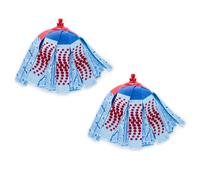 Vileda SuperMocio 3Action XL Mop Refill - Pack of 2 - Fits all SuperMocio Mops- Authentic Vileda Mop Head Replacement - Machine Washable - Advanced Microfibre Technology