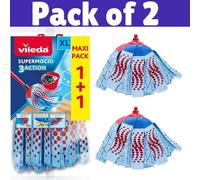 Vileda SuperMocio XL 3 Action Microfibre Mop Replacement Head Refill Cleaning UK